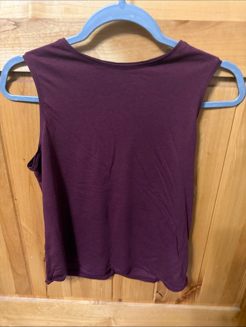 Nicole Miller Sleeveless Tank Top in Deep Plum